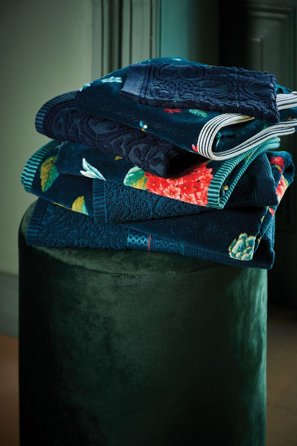Pip Studio Tile de Pip set of 3 Guest Towels Dark Blue