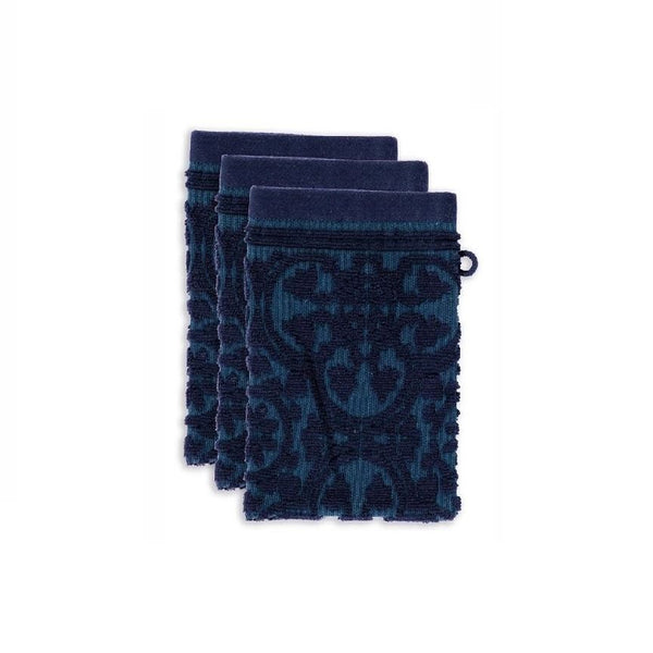 Pip Studio Tile de Pip set of 3 Wash Gloves Dark Blue