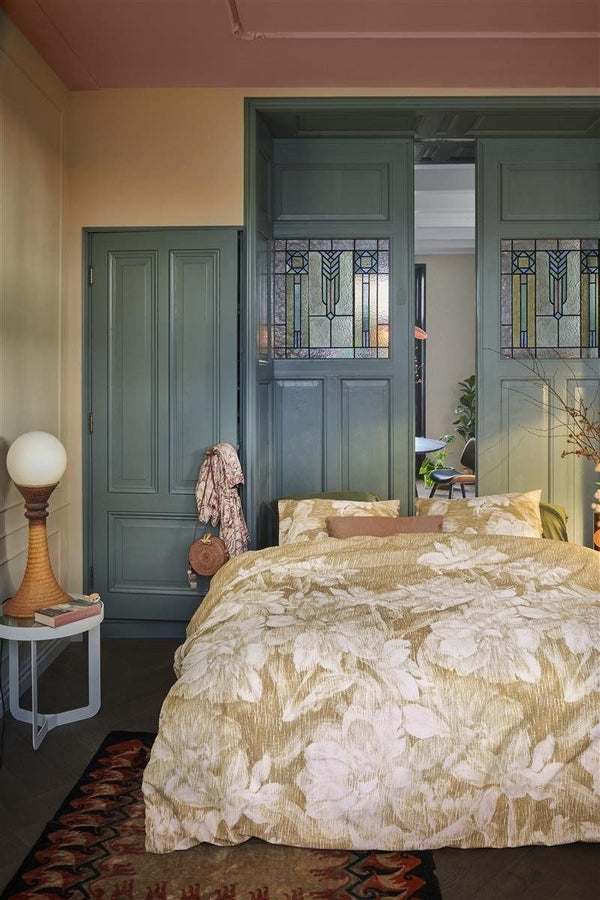 At Home by Bedding House Pencil Rain Ochre