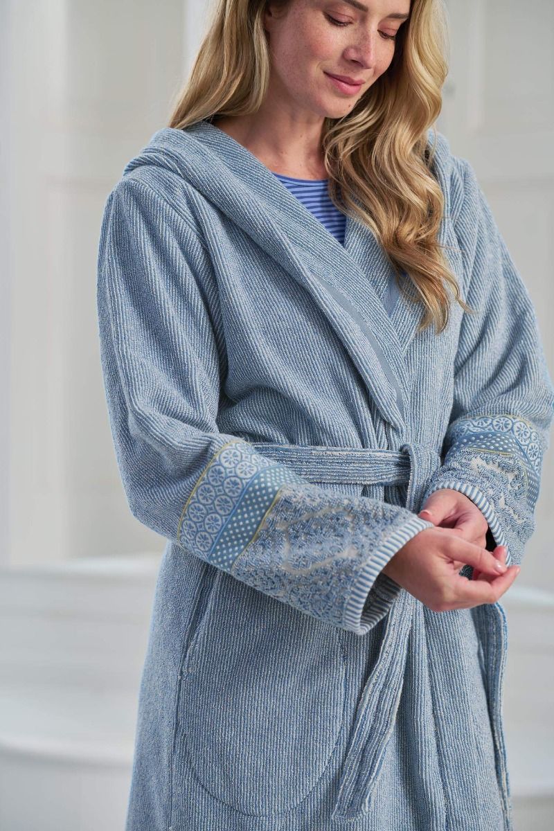Pip Studio Soft Zellige Bathrobe Blue Grey