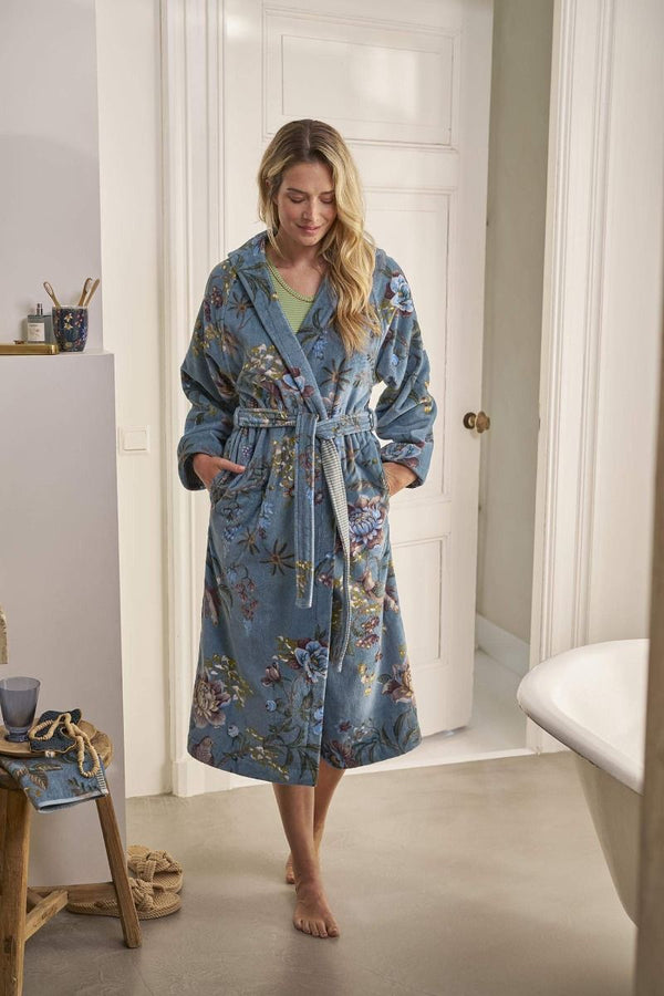 Pip Studio Secret Garden Bathrobe Blue
