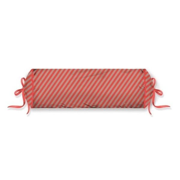 Pip Studio Raya Roll Cushion Red
