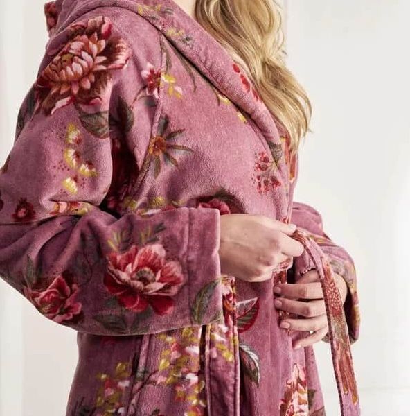 Pip Studio Secret Garden Bathrobe Mauve