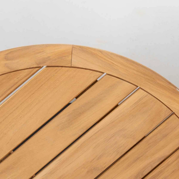 Volta teak salontafel centrale poot latte 80 cm. ? (H 30)