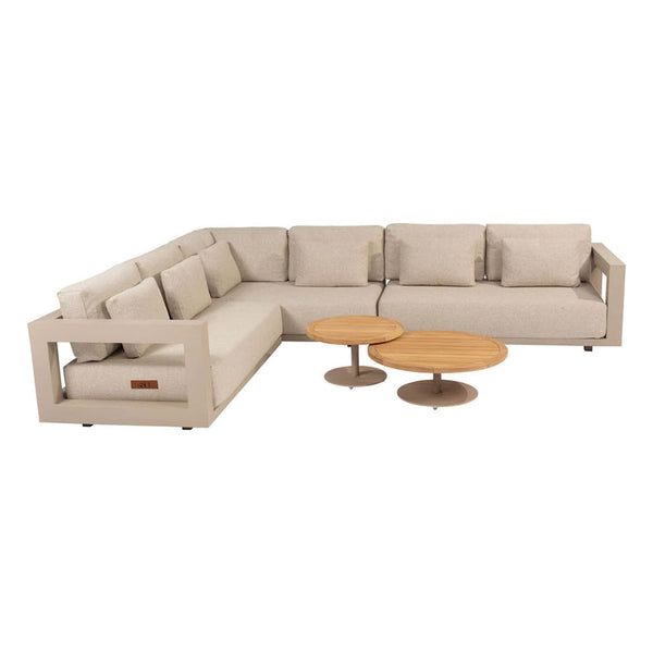 Volta teak salontafel centrale poot latte 80 cm. ? (H 30)