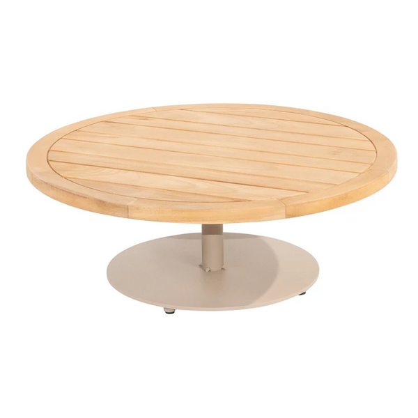 Volta teak salontafel centrale poot latte 80 cm. ? (H 30)