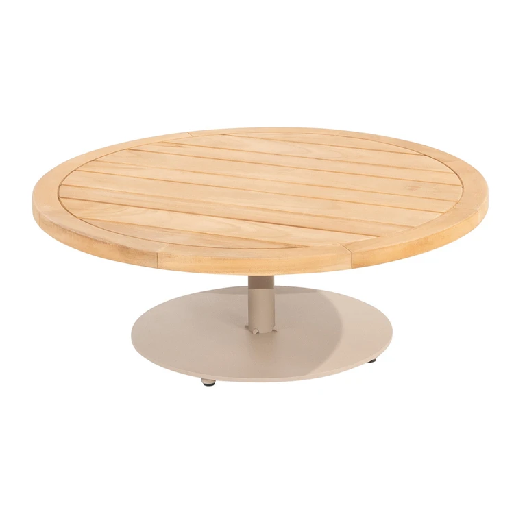 Volta teak salontafel centrale poot latte 80 cm. ? (H 30)