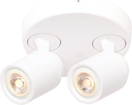 2-lichts Spot Razza GU-10 Wit
