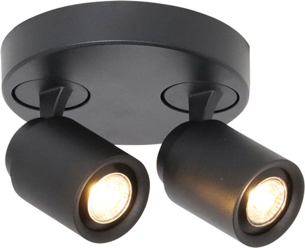 2-lichts Spot Razza GU-10 Zwart