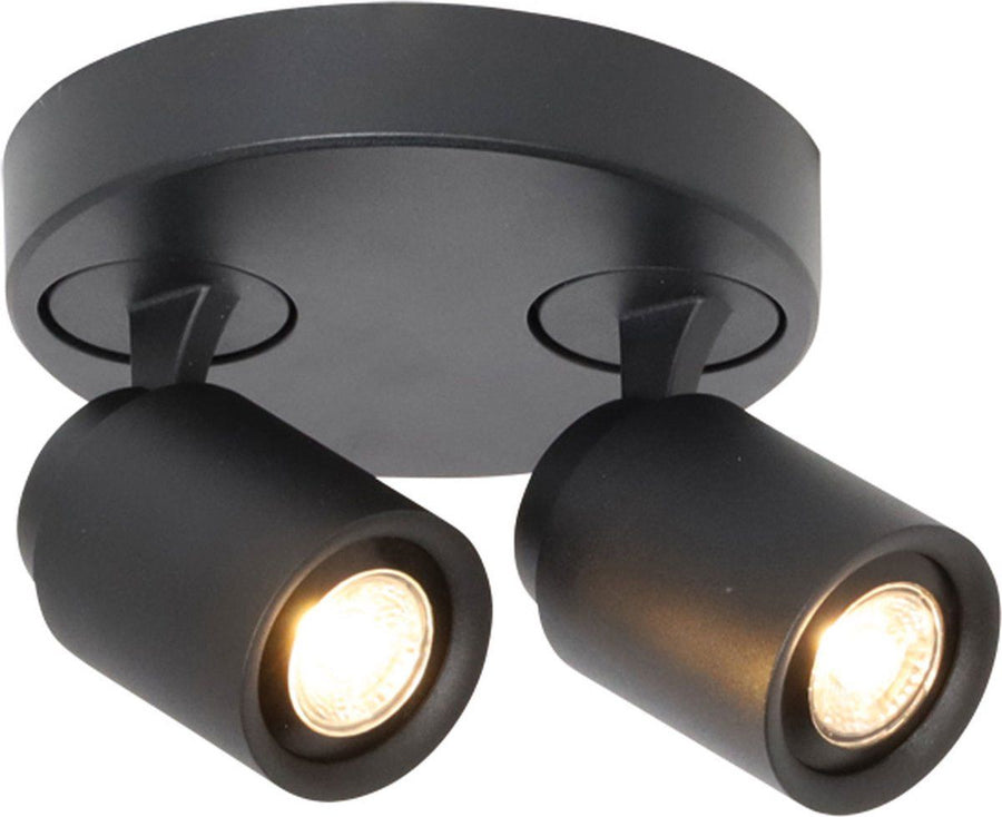 2-lichts Spot Razza GU-10 Zwart