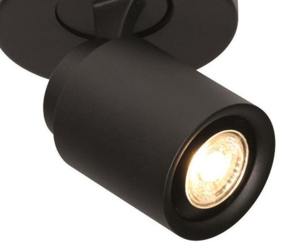4-lichts Spot Razza GU-10 Zwart