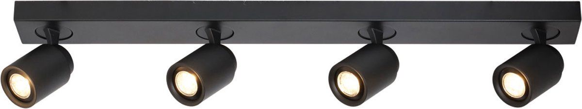4-lichts Balk Razza GU-10 Zwart