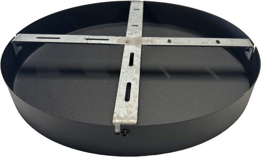 Losse Plafondplaat rond Ø 45cm Zwart