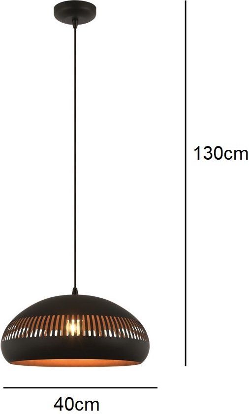 Hl. Duomo Ø40cm 1-lichts Zwart