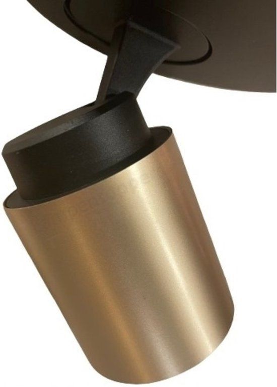 4-lichts Balk Razza GU-10 Zwart / Goud
