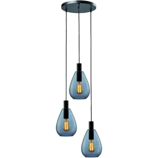 Hl. Dorato 3-l. Rond Zwart/Smoke Glas