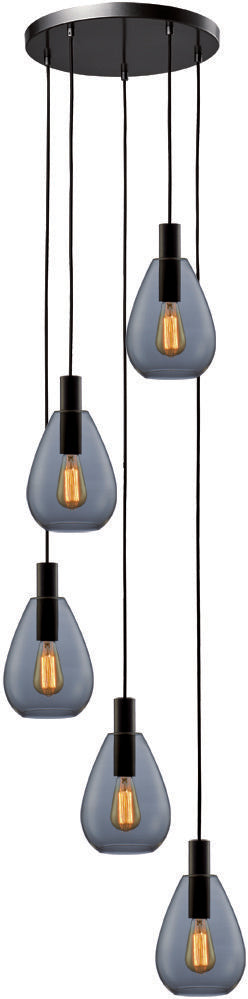 Hl. Dorato 5-l. Rond Zwart/Smoke Glas