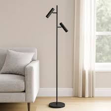 Vloerlamp Undici 2-lichts zwart