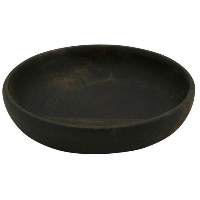 Bowl Mango Wood Small Black 10x2.5cm