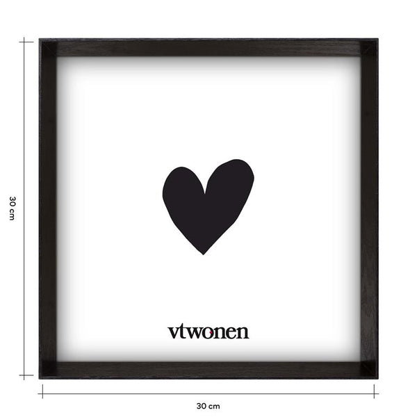 Photo Frame Wood Dark Brown 30x30x4cm