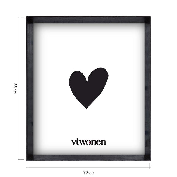 Photo Frame Wood Dark Brown 30x35x4cm