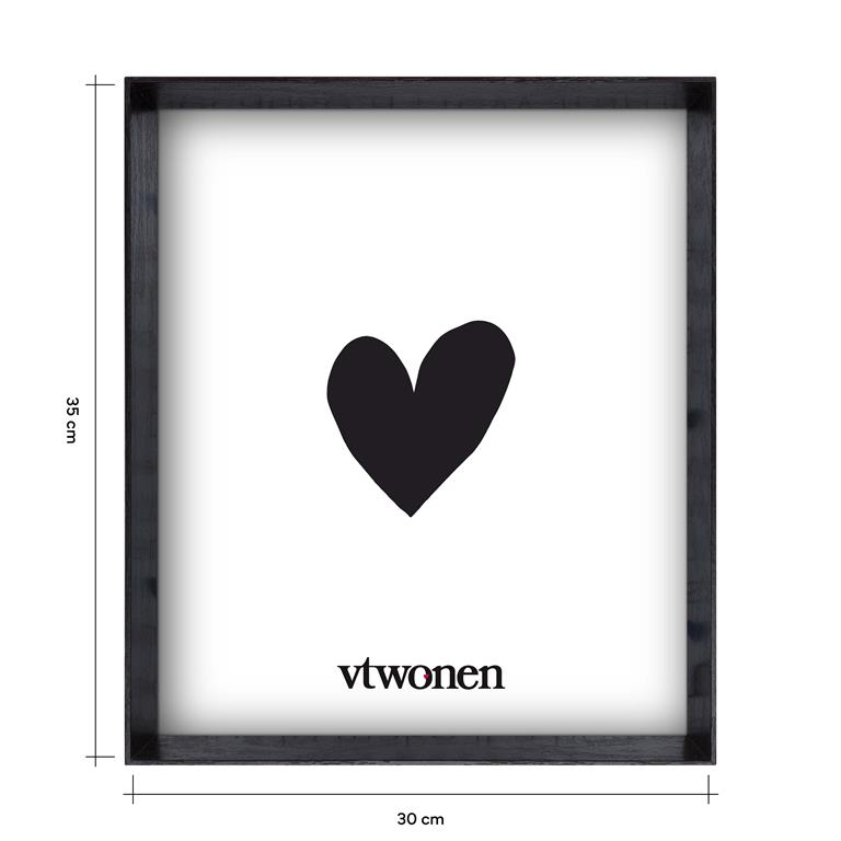 Photo Frame Wood Dark Brown 30x35x4cm