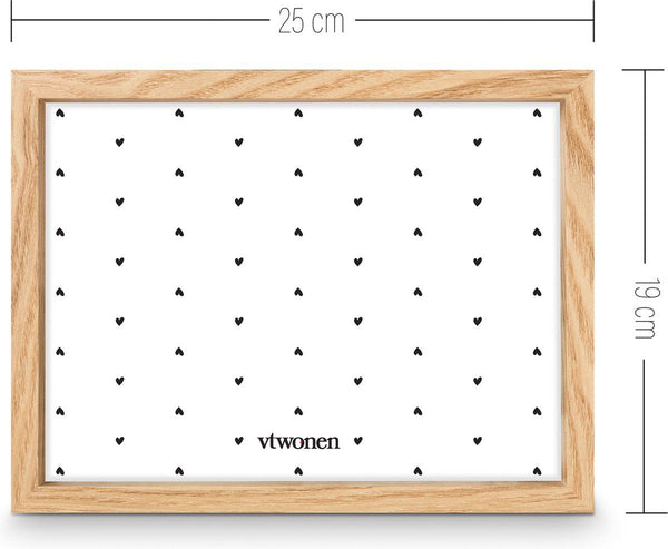 Photo Frame Wood Natural 19x25x2.5cm