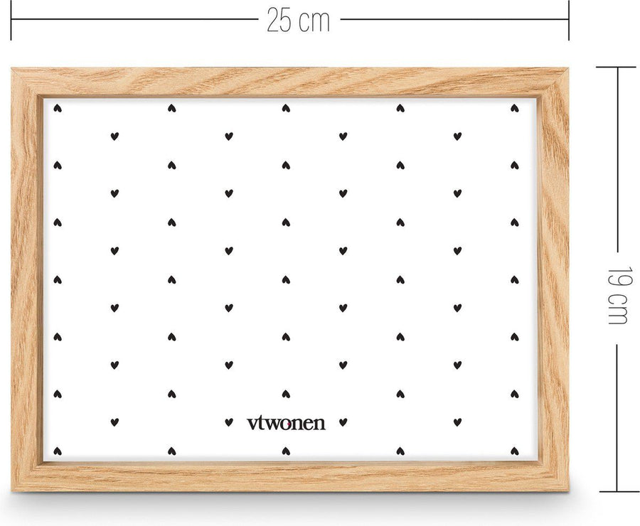 Photo Frame Wood Natural 19x25x2.5cm