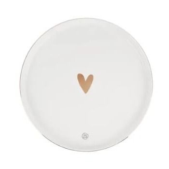 Ontbijtbord goud hartje