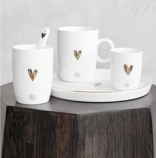 Koffiemok goud hartje