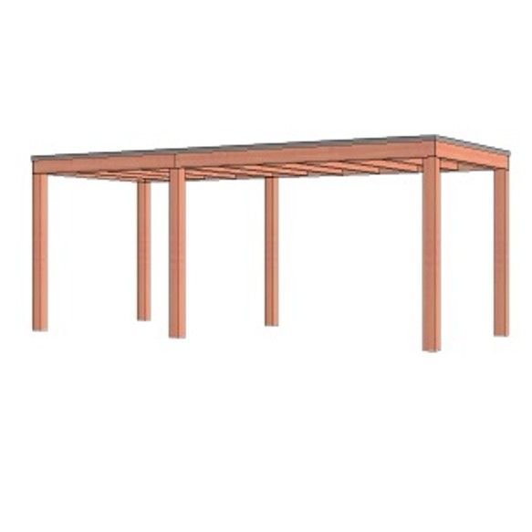 Buitenverblijf Palermo 6100x2550x2450mm (bxdxh)