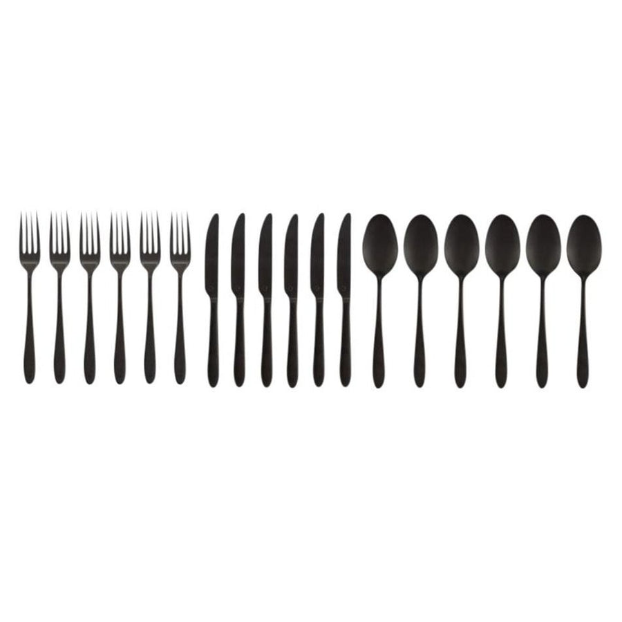 Set/18 Cutlery Matt Black