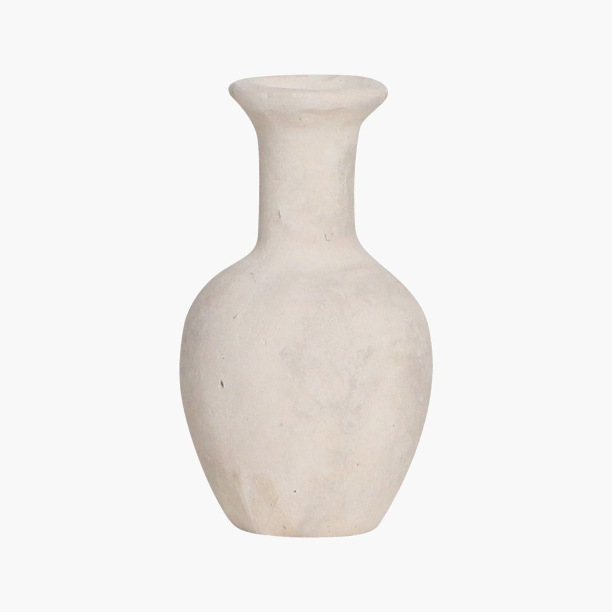 Ceramics white sand vase G