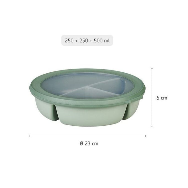 bento bowl cirqula 250+250+500 ml - nordic sage