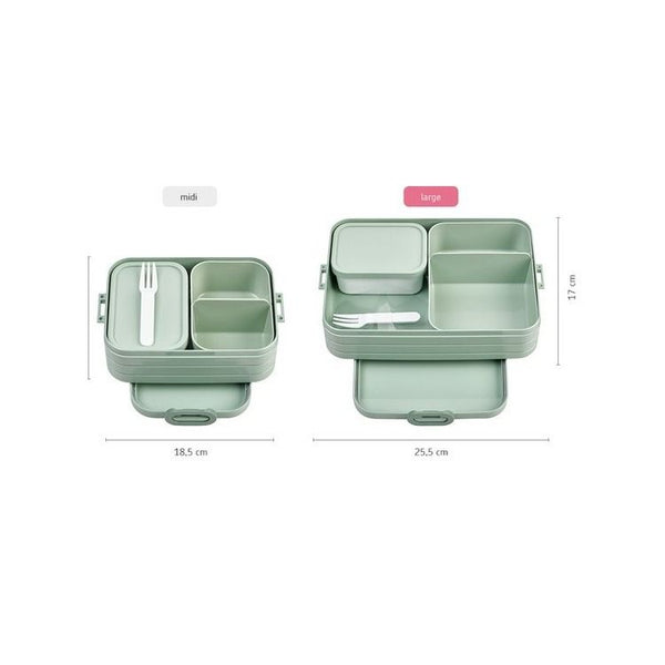 bento lunchbox take a break large - nordic blue