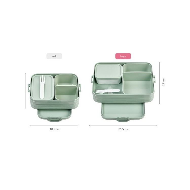 bento lunchbox take a break large - nordic blue