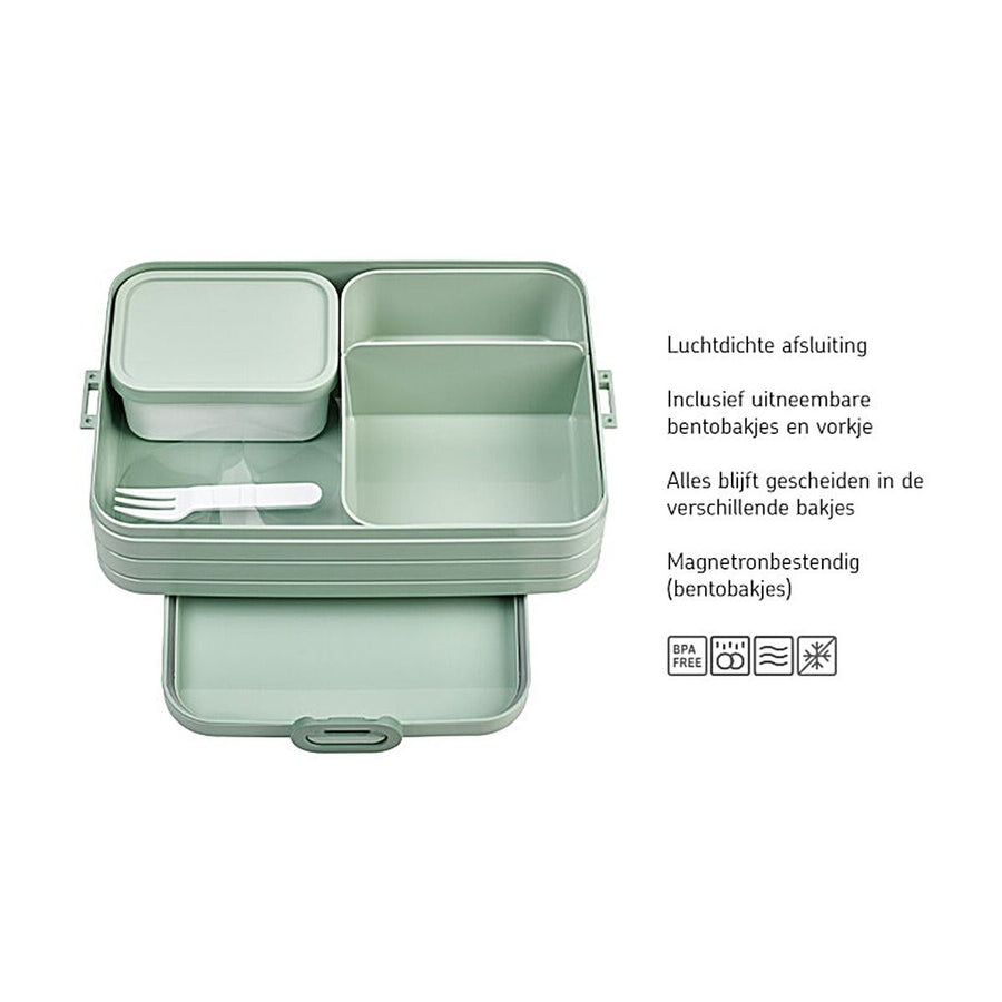 bento lunchbox take a break large - nordic black
