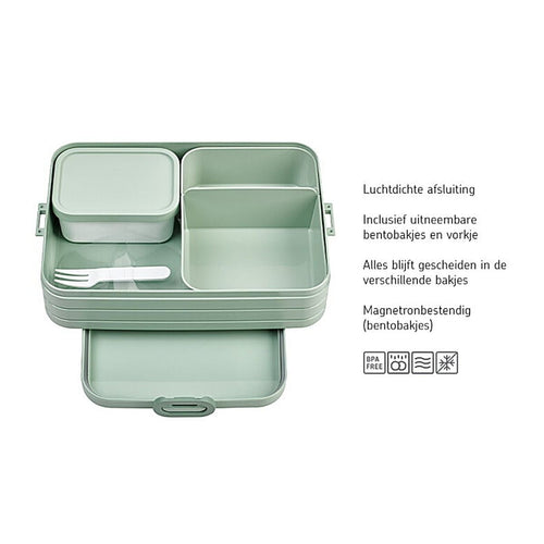 bento lunchbox take a break large - nordic sage