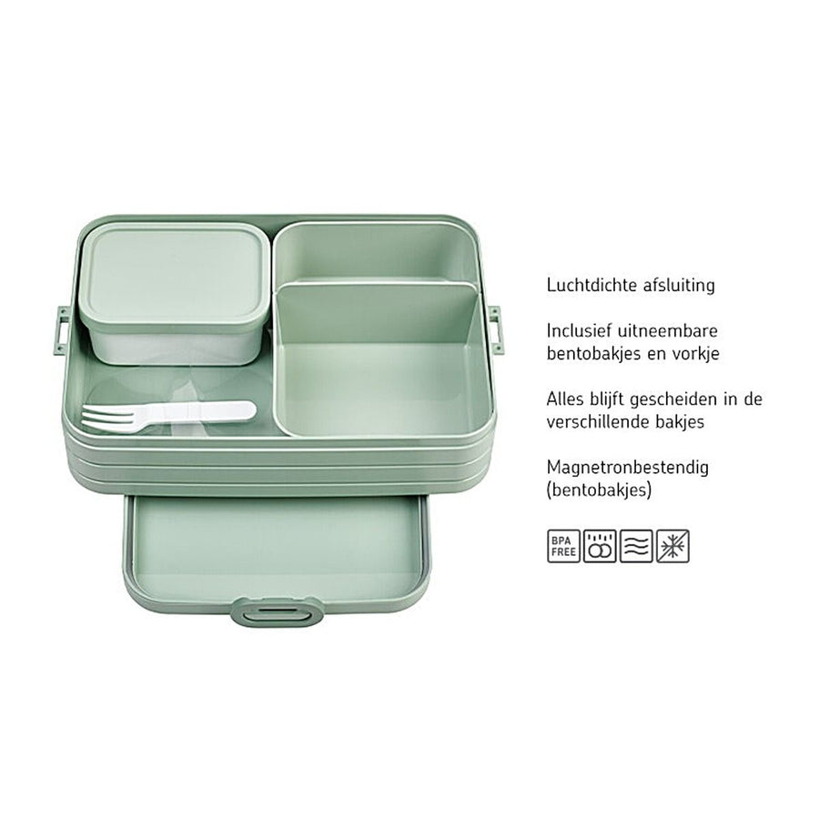 bento lunchbox take a break large - nordic sage