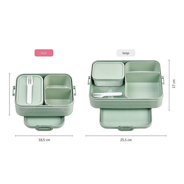 bento lunchbox take a break large - nordic sage