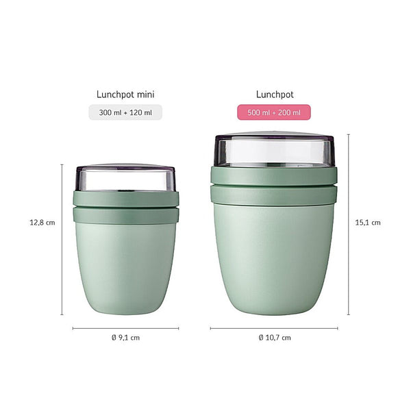 Lunchpot Ellipse - Nordic sage