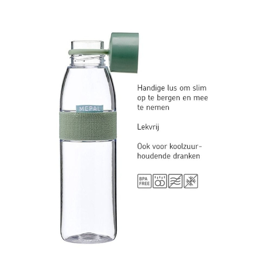 waterfles ellipse 500 ml - nordic blue