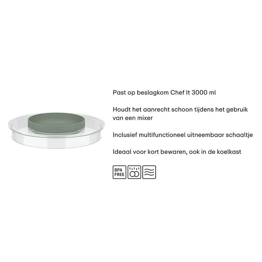 spatdeksel beslagkom chef it 3000 ml - chalk