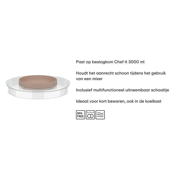 spatdeksel beslagkom chef it 3000 ml - coral