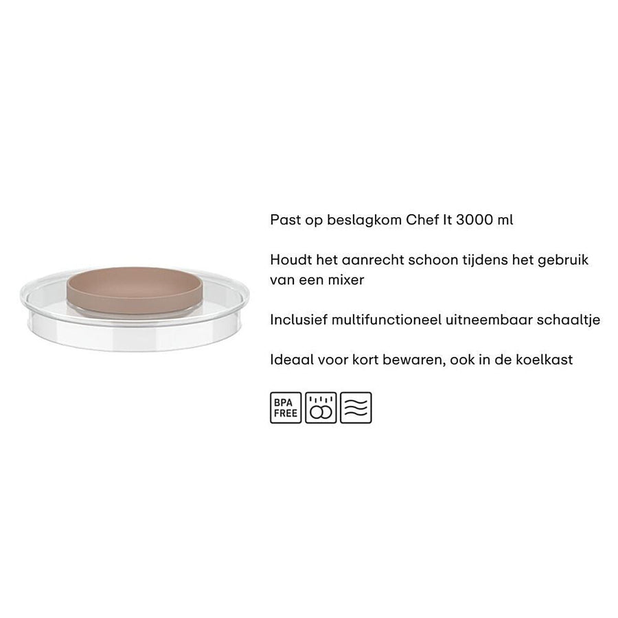 spatdeksel beslagkom chef it 3000 ml - coral