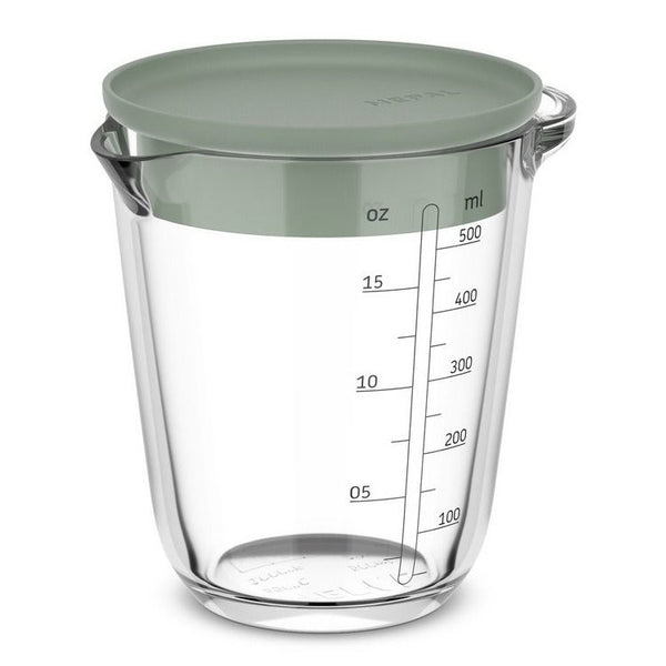 glas maatbeker chef it 500 ml met deksel - nordic sage