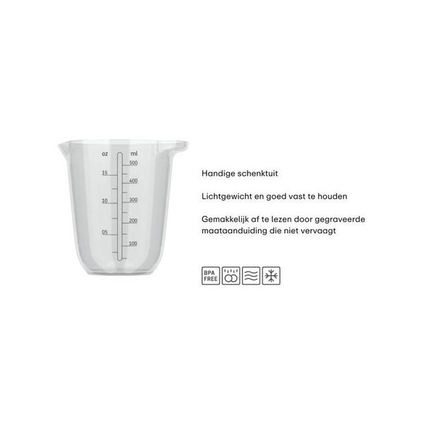 maatbeker chef it 500 ml - helder