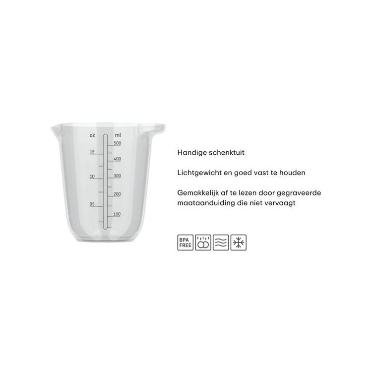 maatbeker chef it 500 ml - helder