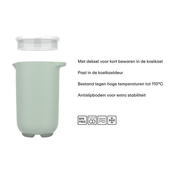 mixbeker chef it 1000 ml met deksel - nordic sage