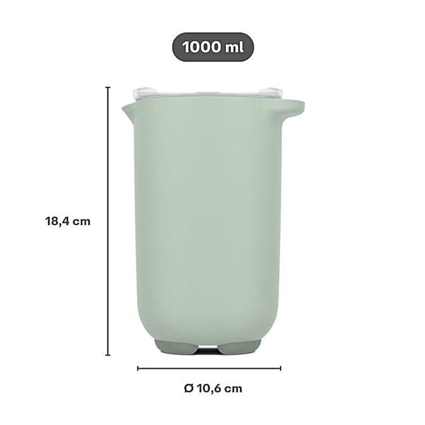 mixbeker chef it 1000 ml met deksel - nordic sage